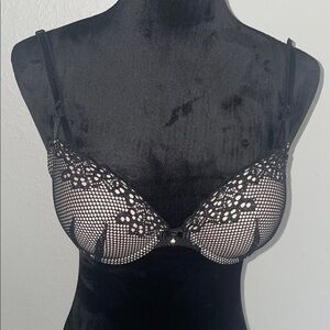 Smart & Sexy Black and White Lace Bra